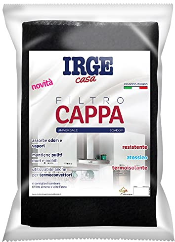 Irge Filtro Cappa 80 x 40cm Nero Universale, Multicolor