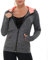 AMZSPORT Damen Laufjacke Sportjacke Langarm Trainingsjacke Sweatjacke mit Tasche Für Yoga Fitness Schwarz M