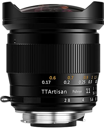 TT Artisan Fisheye Lens 11 mm f 2.8 Connection Leica M Ultra Wide Angle Lens for Full Format in Aluminium Housing Picture Angle 180 Degrees