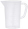 MSemis Kunststoff Wasserkrug 1L 2L 3L 5L Plastik Wasserkaraffe mit/ohne Deckel Transparent Wasser Kanne Teekanne Pitcher Z Transparent 1000ML