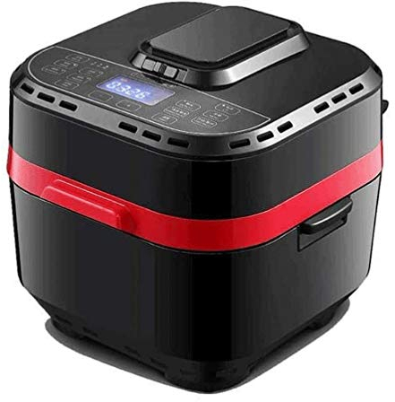 SMSOM Air Fryer (10 L Nero) Include Il divisore del Cestino, Controlli digitali One-Touch, 12 semplici preimpostazioni, Controllo del wattaggio e funzioni avanzate con Finestra di osservazione