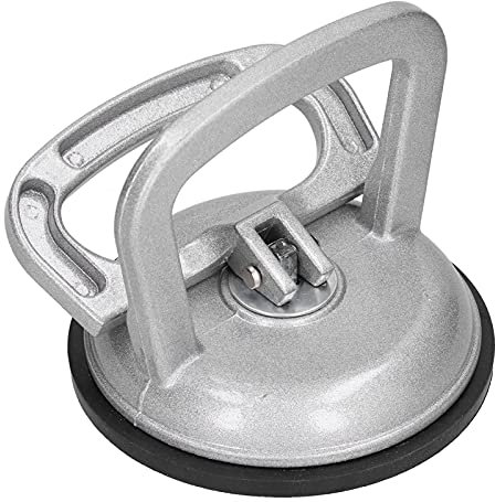 Fdit Ventosa de Vidrio, Ventosa para baldosas de cerámica, elevadores de Ventana con Mango, aleación de Aluminio, Herramienta Manual de extracción de Vidrio con una Sola Garra