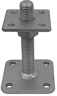 GeZu Impex Pfostenträger Ulrich verstellbar M24 x 150 mm, 80 x 80 mm