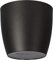 Waste Paper Basket Dust Bin Round Plastic Small Modern Style Home Office 6 colorus (Black Graphite Matt, 30 cm)
