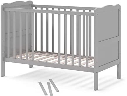 VitaliSpa Babybett Tobi, Stubenbett, Grau, 60x120 cm
