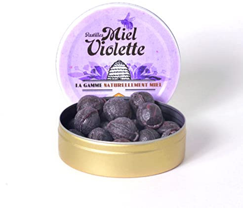 Pastilles Apipharma | Bonbons au Miel d’Auvergne 100% Français (Violette)