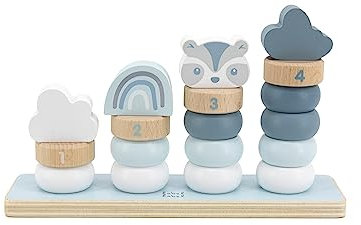 Label Label Little Stacking Rings blue