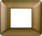 PLACCA IN TECNOPOLIMERO COMPATIBILE CON SERIE BTICINO MATIX 2-3-4-6 MODULI COLORI ASSORTITI (2 MODULI, ORO)