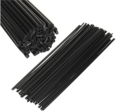 MASUNN Tubes De Soudage en Plastique 50Pcs Noir PP Bâtons De Soudage 200mm pour Le Soudage en Plastique