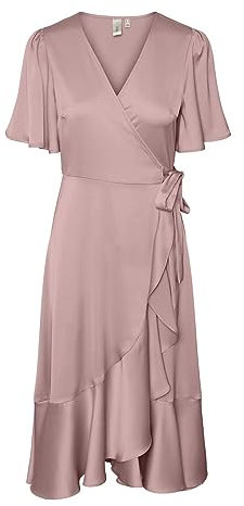 Y.A.S Yasthea Robe mi-Longue 2/4, Taille S. Noos Portefeuille, Pale Mauve, XL Femme