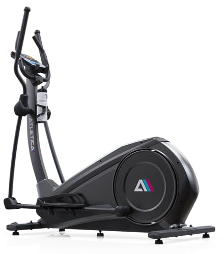 ATLETICA Cyclone Crosstrainer | Kompakte Stellfläche für kleine Räume | 44cm Ellipse für ein anspruchsvolles Training | für Personen bis 150kg geeignet