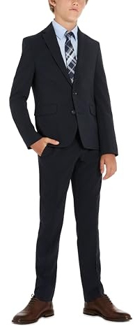Kenneth Cole Reaction Boys' 2-Piece Formal Suit, Navy, 20R