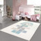 Teppich-Traum Teppich Mädchenzimmer Hüpfspiel weich pflegeleicht in Creme, bunt 160 x 230 cm