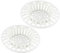 2 Pcs Plastic Sink Strainer, White Drain Hair Catcher Hair Plug Hole Plastic Lightweight Sink Filter Hair Trap Catch Waste Filter Plug Drain Filter Hair Stopper for Kitchen Bathroom Bathtub Shower