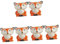 Unomor 6 STK saftige Topfpflanze bürodeko büro Dekoration bescherung Weihnachten Weihnachts assecoires gastgeschenke Weihnachten Mini Fuchs Sukkulenten Kaktus Bonsaischale Keramik