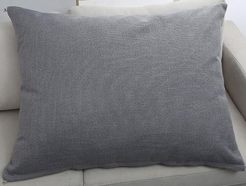 Kissenbezug 60x80,60x70,Kissenbezüge 50x70 Rechteckig Couch Kissenhülle 40x60 Linen Dekorative Kopfkissenbezug 40x70 Für Sofa Kissen Mit Reißverschluss Dekokissenbezüge (Color : Dark Gray, Size : 60