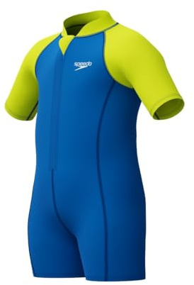 Speedo Jungen Schwimmen lernen Essential Neoprenanzug | Schwimmunterricht | Weiche Haptik | Neopren Turkish Sea 2YRS