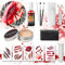 Kunstblut Halloween Schminke, Halloween Spezialeffekt Gesicht, 60ml Frisches Blut Spray, Makeup Haut Wachs, False Bandage, Spatula Tool, Vampirzähne, Make-up-Pinsel und Schwämme, 5 Wunden Narben