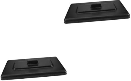 Yardenfun 2St Abdeckung für den Dessertbereiter Gadgets Deckel der Joghurtmaschine Dosenöffner elektrisch Creme Bildschirmschutz Oberdeckel für Eismaschine tragbare Abdeckung Plastik Black