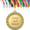 pokal-fabrik.de - 5er Set Medaillen mit Gravur Wunschtext in gold - personalisierter Orden aus hochwertigem Metall - Goldmedaille & Bandfarbe nach Wahl - Medaillen für Kinder & Erwachsene