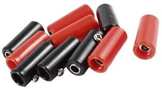 Partuto Speaker 4mm Banana Jack Female Socket Connector Adapter 10 Pcs Replacement