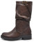 IF Fashion Stivali Stivaletti Biker Motociclista Arricciati Con Fibbia da Donna YL226 brown N.38