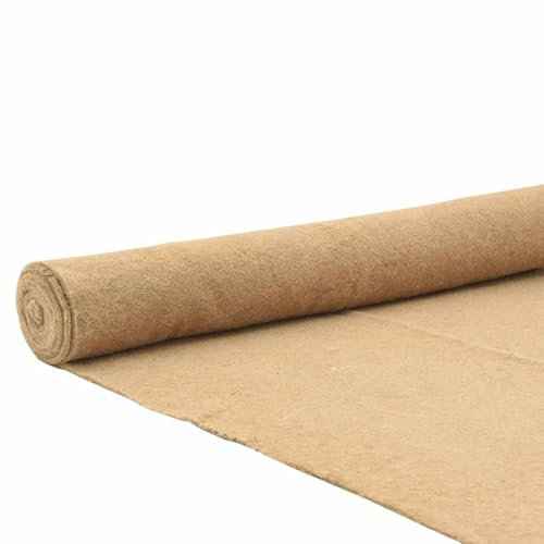 vidaXL Nagermatte Hanf 1x5 m 5 mm, Nagerteppich, Nagermatte 100% Hanf, Hanfmatte für Nagetiere, Hanfmatte, Bio-Hanfmatte