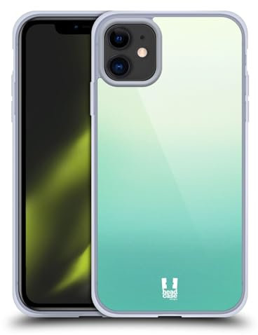 Head Case Designs Grün Ombre Gelhülle [Militärischer Schutzgrad] Kompatibel Mit Apple iPhone 11 Und Kompatibel Mit MagSafe