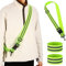 Reflektor kleidung Gürtel, Reflektorgurt mit 2er Reflektierende Sicherheits Armband, Einstellbar reflektorband mit Karabinerhaken Elastische Reflektierendes Armbands für Fahrrad Wandern Laufen