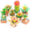 9 Piezas Juego De Construcción De Plantas Suculentas, Kit De Construcción De Flores Artificiales, Juguetes De Bloques De Construcción, Idea De Regalo De Cumpleaños para Adultos