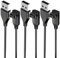 MohLythrix Cavo di ricarica per Garmin Vivoactive 6 5 4 4S 3, Forerunner 255 55 935 945 45 45S 245, Fenix 7 7S 7X 6 6S 6X Pro 5 5S 5X Plus, Approach S12 S10 S40 S60 X10, Vivomove 3 3S Confezione da 3