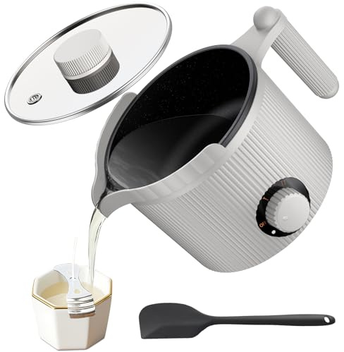 venpow Candle Wax Melter with Pour Spout, Candle Making Kit for Adult Beginners, 1.5L Large Capacity, for Making Candles and Soaps, Kit Includes Wax Melting Pot and Stirring Spoon - Gray
