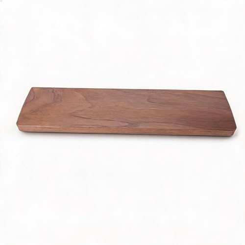 Walnut Wood Wrist Rest for 60% Keyboard, Solid Wood, 30cm, Ergonomic Wrist Support for Programmers, Typists and Office Work