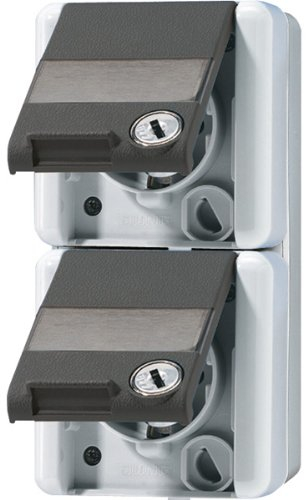 Jung 822NAWSL Schuko-Steckdose mit Sicherheitsschloss