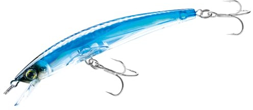Yo-Zuri Crystal 3D Minnow Floating Lure, Blue Tiger, 3-1/2-Inch