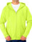 Jerzees Herren Fleece-Hoodie Kapuzenpullover, Durchgehender Reißverschluss, Grün, X-Large