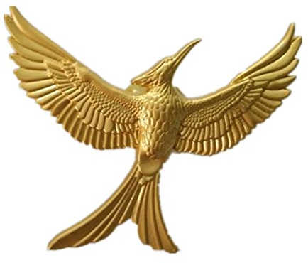 Gudeke Broche Hunger Games 3 geai moqueur partie 2 broches (doré)