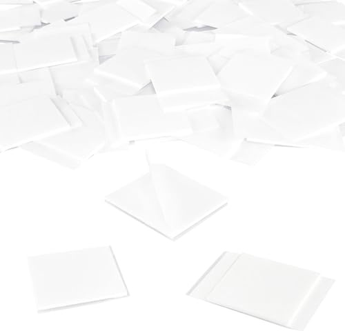 KLEBESHOP24 Klebestrips quadratisch | Doppelseitig stark klebend | Größe & Menge wählbar | 1 mm Dicke