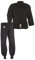 Ju-Sports Kung Fu Anzug Schwarz, Cotton 170 I Solider Kampfanzug im klassischen Schnitt I Mit Kordelknöpfen & Bündchenhose mit Elasikbund I 100% Baumwolle