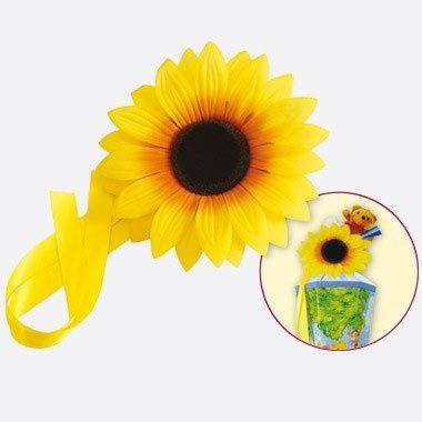 Schultütenverschluss Sonnenblume 22cm