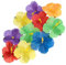 Boland 52513 - Dekoblüten Hibiskus, 24 Stück, Größe: ca. 11,5 cm, Mehrfarbig, Blumen, Dekoration, Streudeko, Hawaii, Sommer, Strand, Urlaub, Garten, Karneval, Mottoparty, Tischdeko, Set