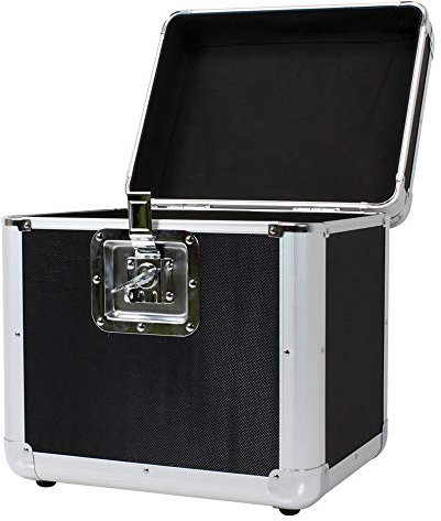 Soundlab Euro Style Black 70 Vinyl Records Protective Flight Case