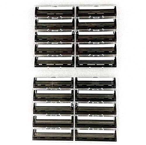 20 Taconic Shave Doppelklingen-Rasiererpatronen, kompatibel mit Gillette G2-, Trac2-, Trac II-, Atra-, Vektor- und Konturenrasierern