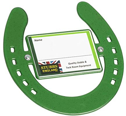 Stubbs Horseshoe Nameplate (S2670) (Green)