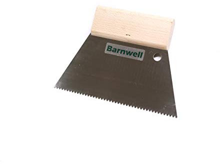 Barnwell 180mm 18cm A1 V Notched Adhesive Blade Spreader Wooden Handle