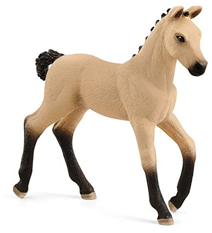 SCHLEICH 13929 Hannoverian Foal, Red Dun Horse Club Toy Figurine for children aged 5-12 Years