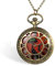 Avaner Taschenuhr Katze Uhr Analog Quarzwerk mit römischen Ziffern Pullover Halskette Kette für Herren Damen