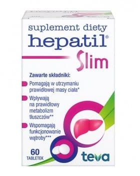 HEPATIL Slim - 60 Tablets Support for The Liver and maintaining a Healthy Body Weight.