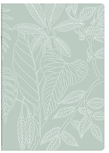 Clairefontaine 115761C - Jungle harmony, Notizbuch mit Fadenbindung DIN A5, 14,8x21cm, 32 Blatt liniert, 90g, Motive sortiert, 1 Stück