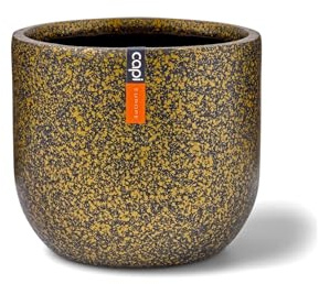 Capi Europe - Blumentopf Kugel Terrazzo Indoor - 17x15 - Gold - Blumentopf für drinnen Indoor - BTZG133